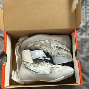 Nike Kids Gray High-Top Sneakers
